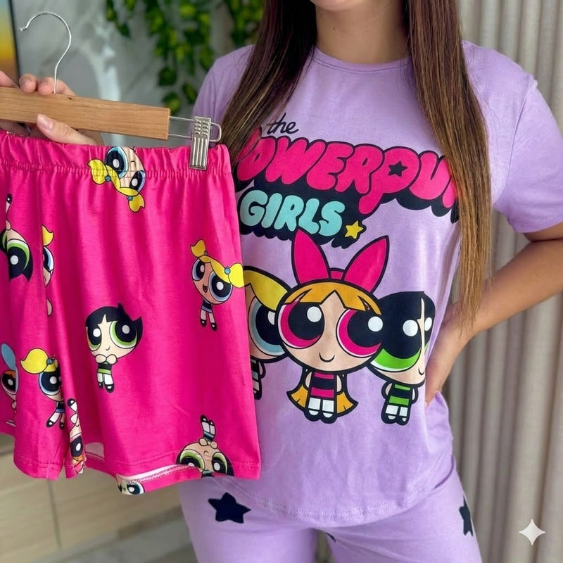 PIJAMA TRES PIEZAS / SUPER PODEROSAS