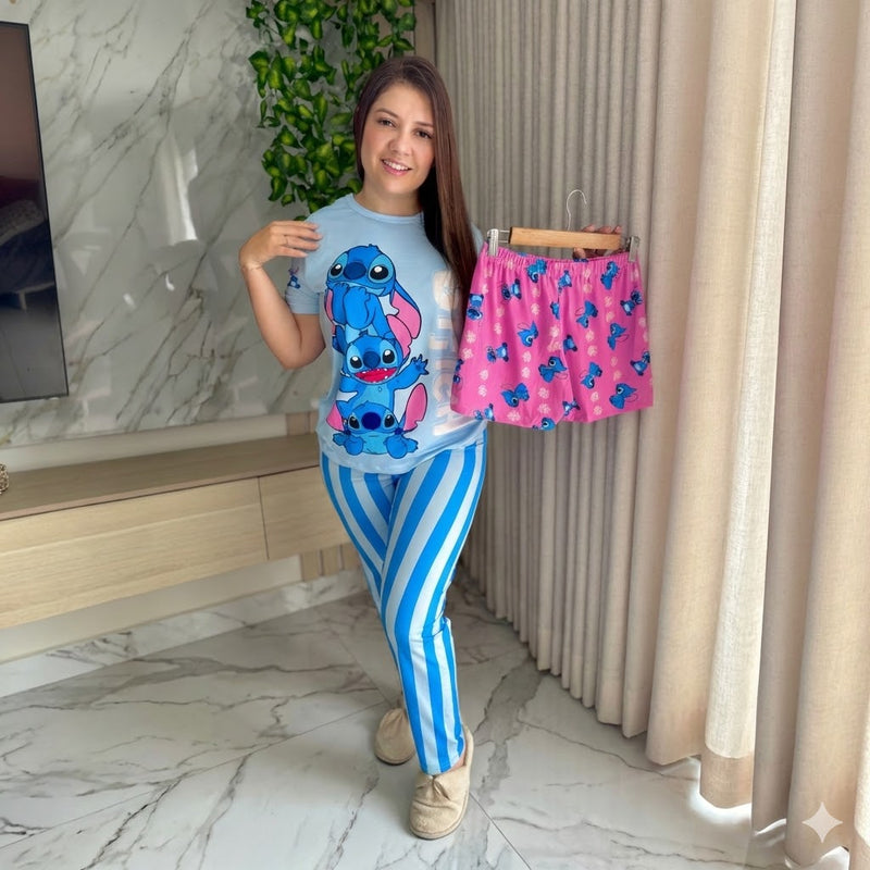 PIJAMA TRES PIEZAS / STICH