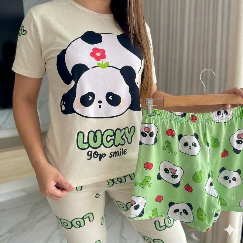 PIJAMA TRES PIEZAS / PANDA