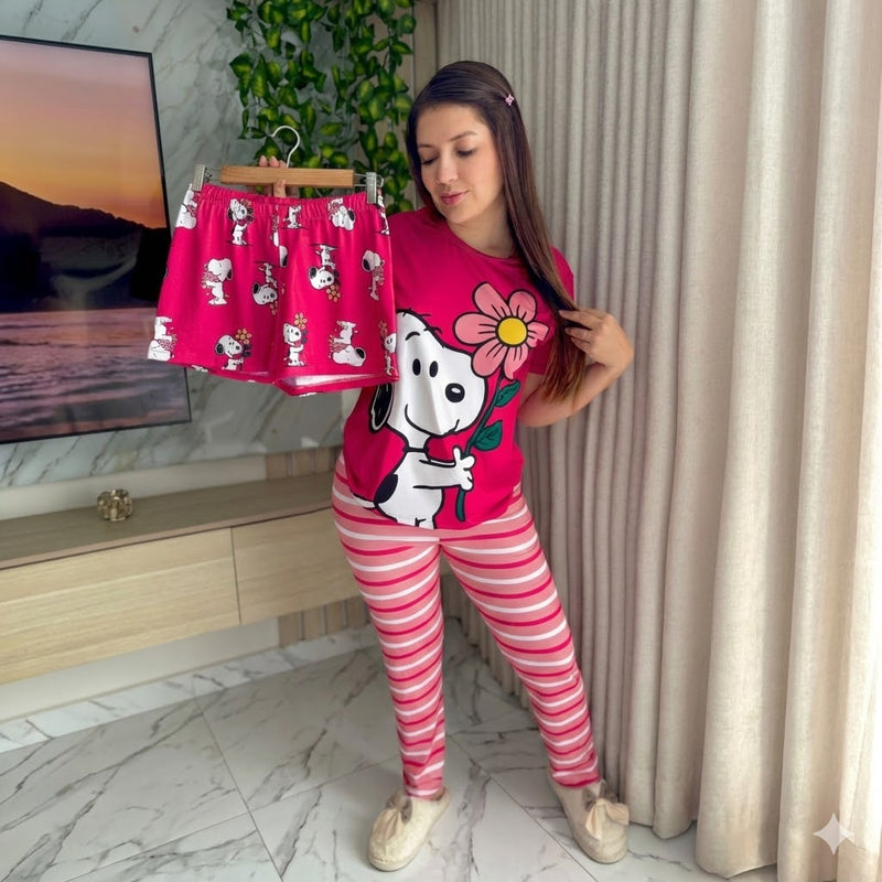PIJAMA TRES PIEZAS / SNOOPY