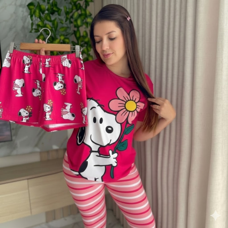 PIJAMA TRES PIEZAS / SNOOPY