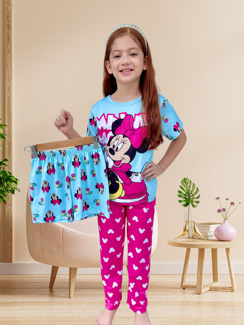 PIJAMA TRES PIEZAS NIÑA / MINNIE