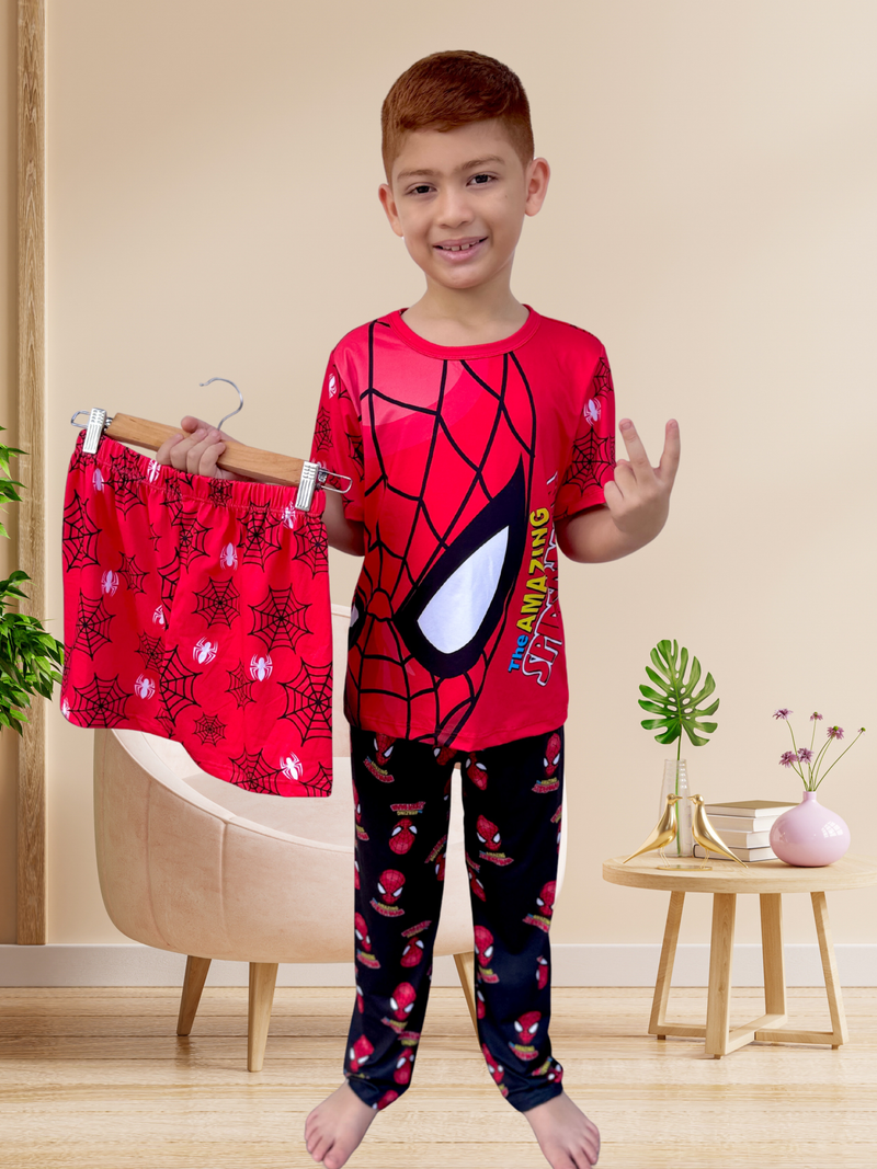 PIJAMA TRES PIEZAS NIÑO / SPIDERMAN