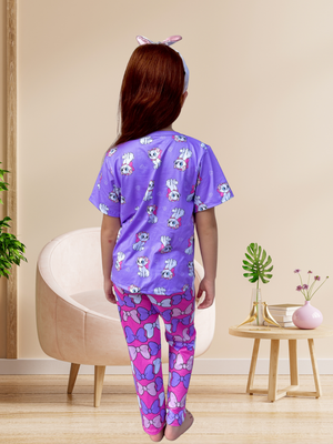 PIJAMA TRES PIEZAS NIÑA / GATA MARIE