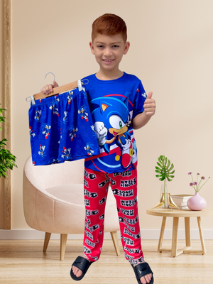 PIJAMA TRES PIEZAS NIÑO / SONIC