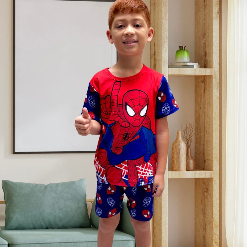 PIJAMA SHORT NIÑO / SPIDERMAN
