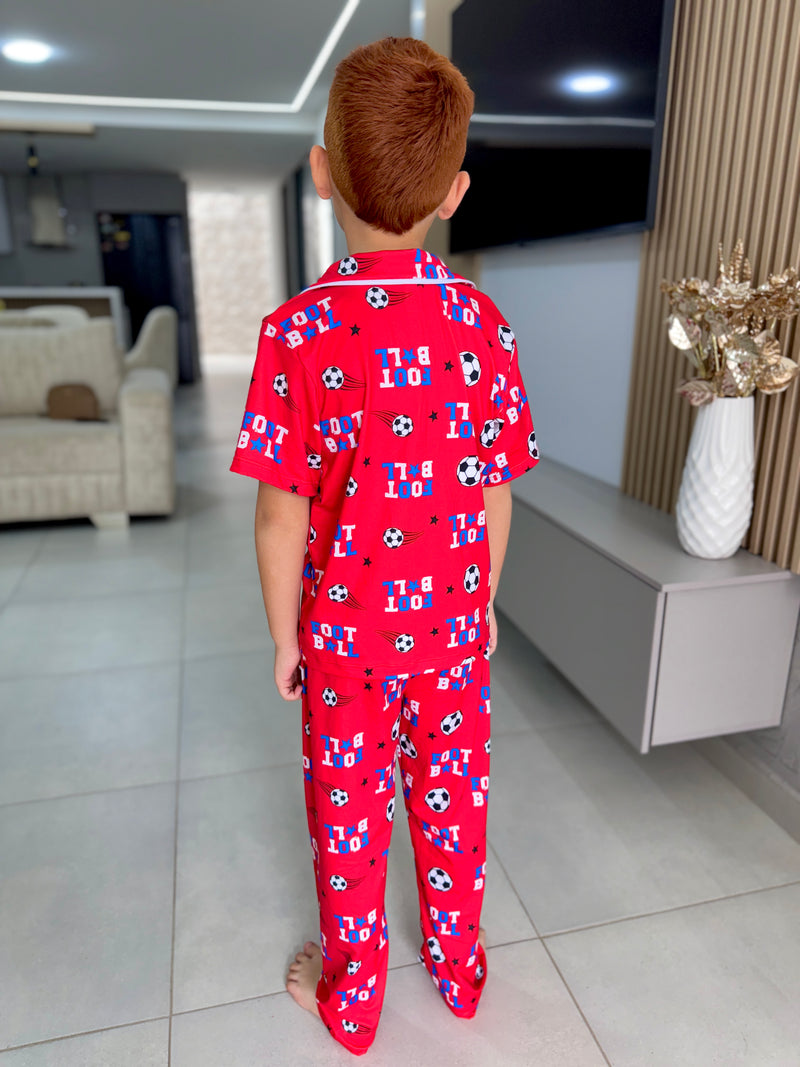 PIJAMA CAMISERA PANTALON NIÑO /FUTBOL