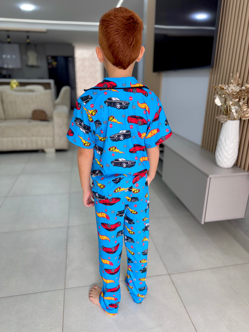 PIJAMA CAMISERA PANTALON NIÑO / HOTWEELLS