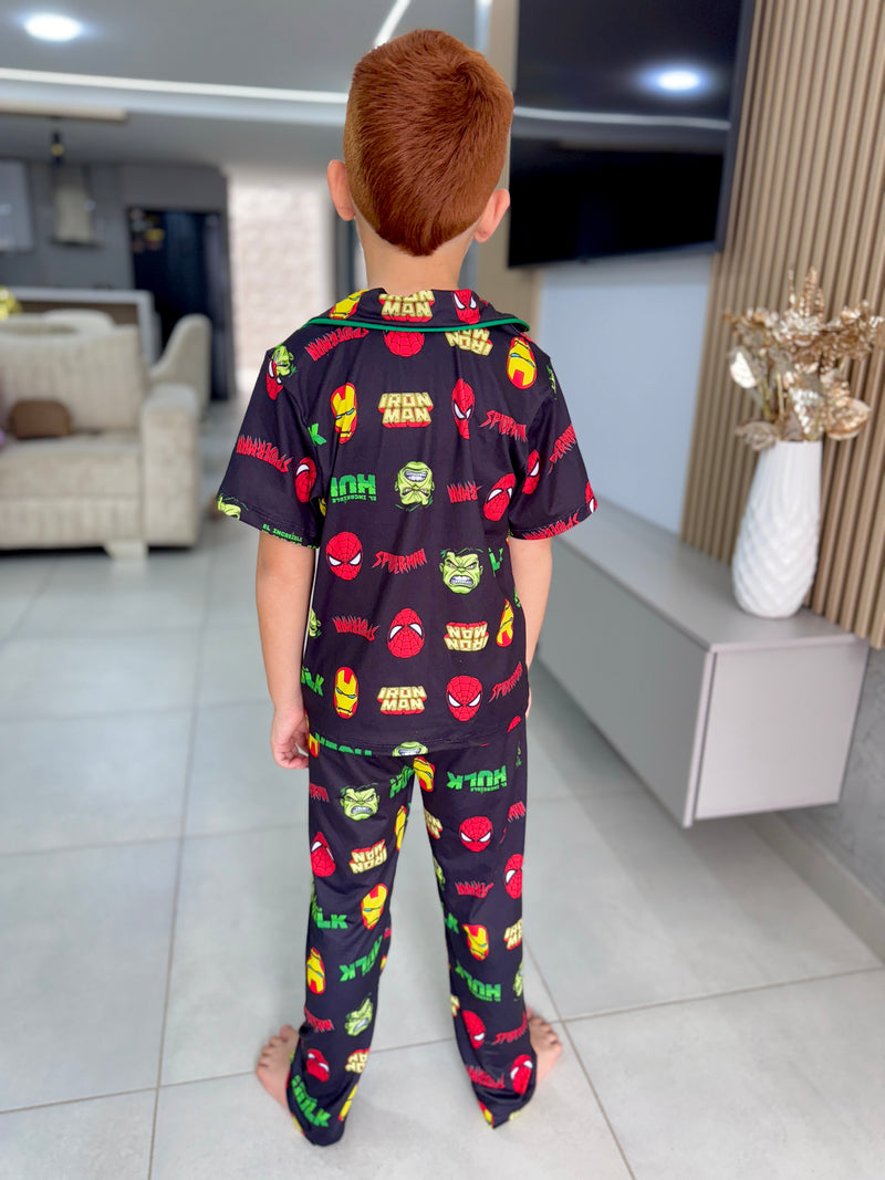 PIJAMA CAMISERA PANTALON NIÑO / SUPERHEROES