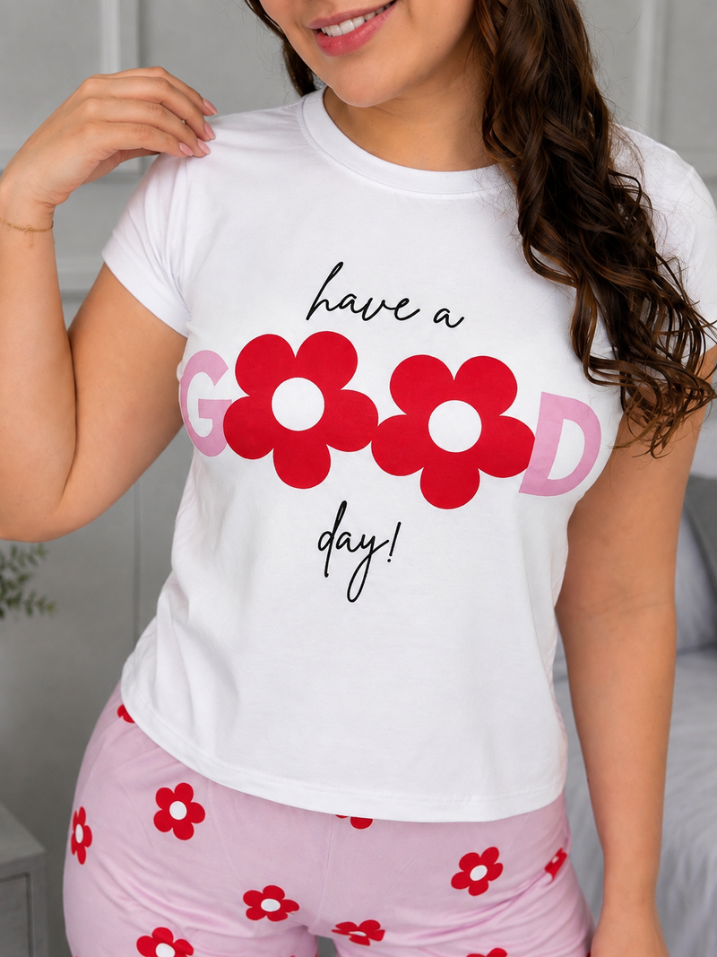 PIJAMA SHOTH / MANGA FLORES