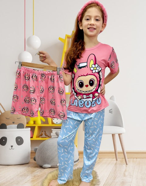 PIJAMA TRES PIEZAS NIÑA / LABUBU